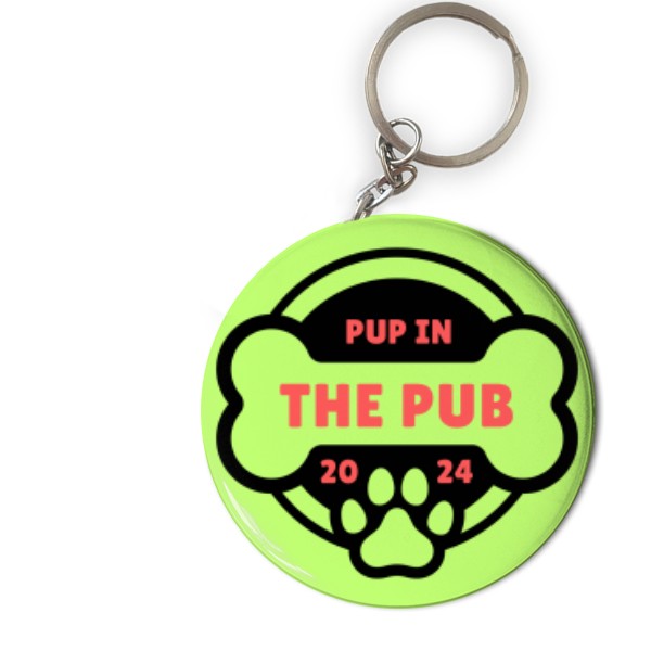 Pup in the Pub 2024 special Lime Green klíčenka